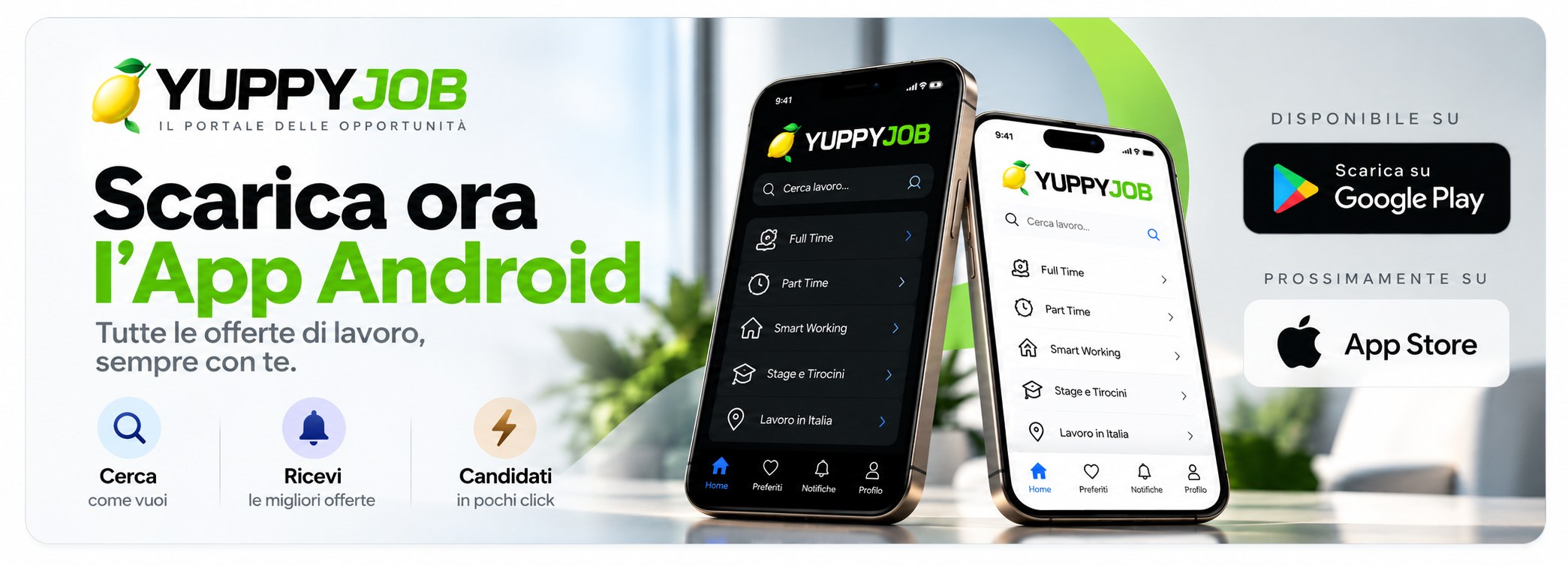 App Android, desktop e iPhone (web)